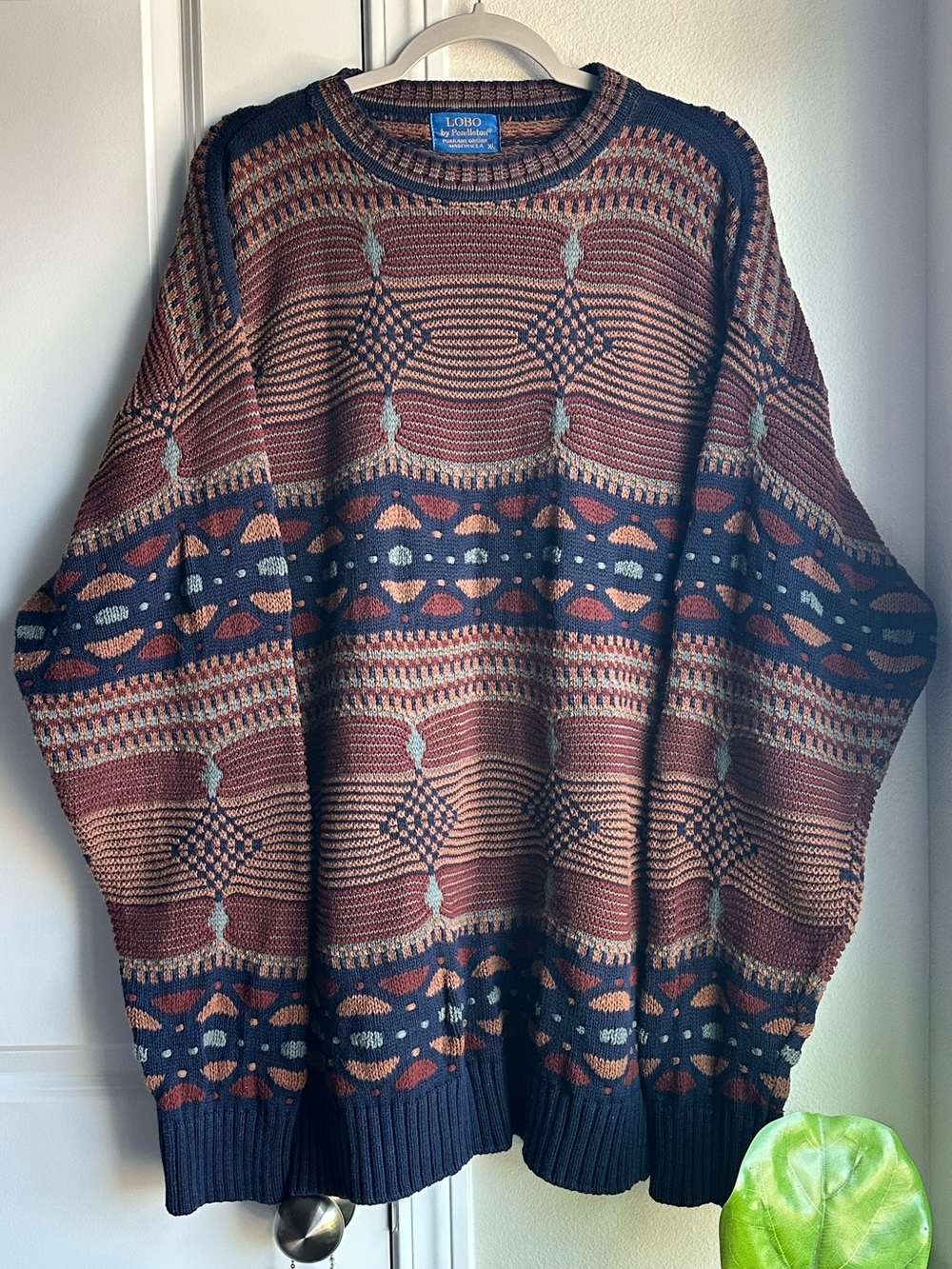 Vintage Lobo by Pendleton 100% Cotton Sweater